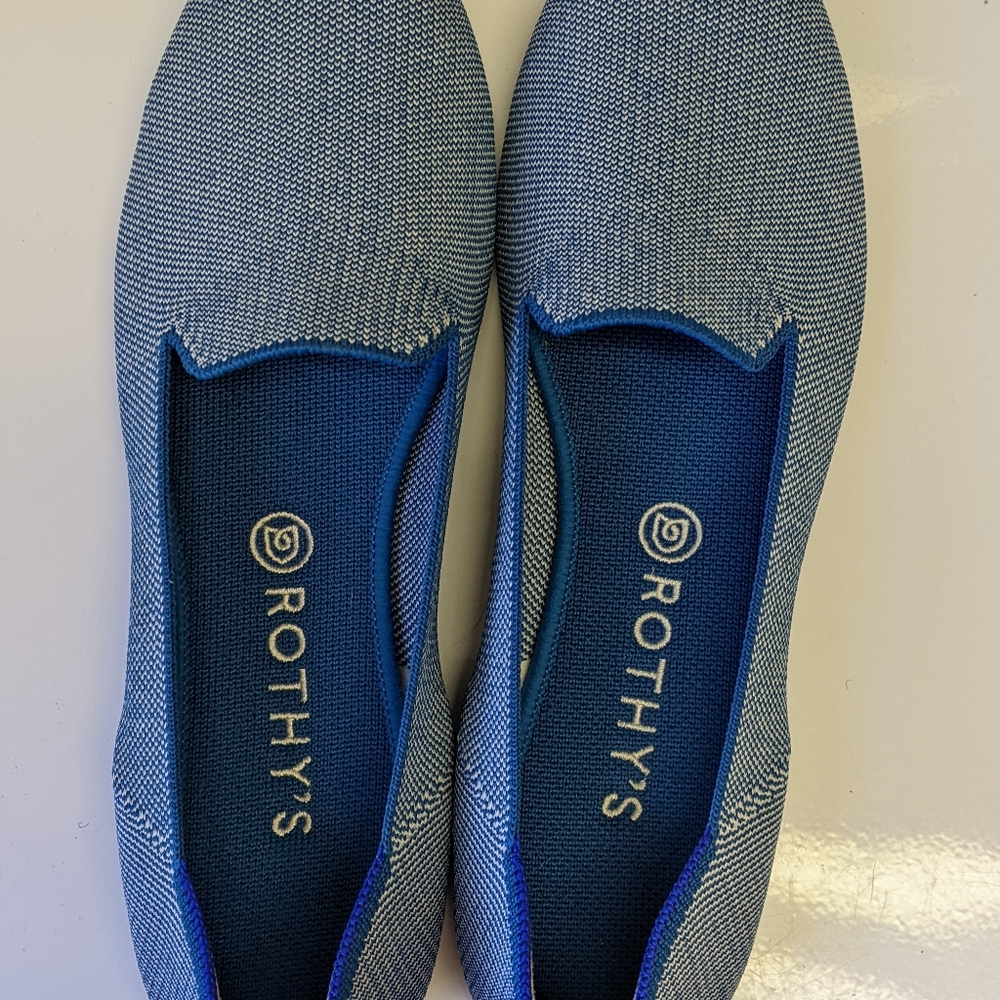 Rothy's 12 Indigo Cloud Loafers